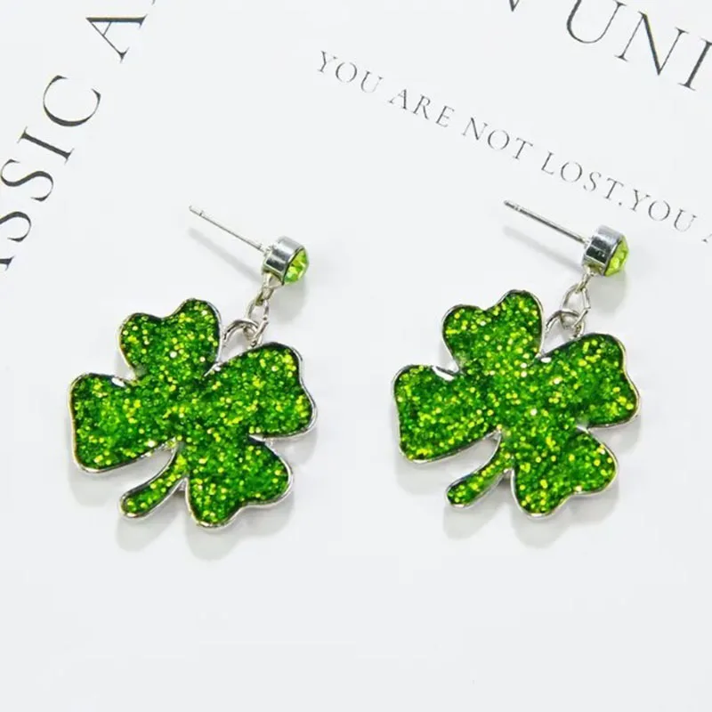 St'patrick's Day Earwear Green Ear Pendants Carnival Holiday Party Accessories Kawaii Acrylic Plants Pattern Accessories Set
St'patrick's Day Earwear Green Ear Pendants Carnival Holiday Party Accessories Kawaii Acrylic Plants Pattern Accessories Set