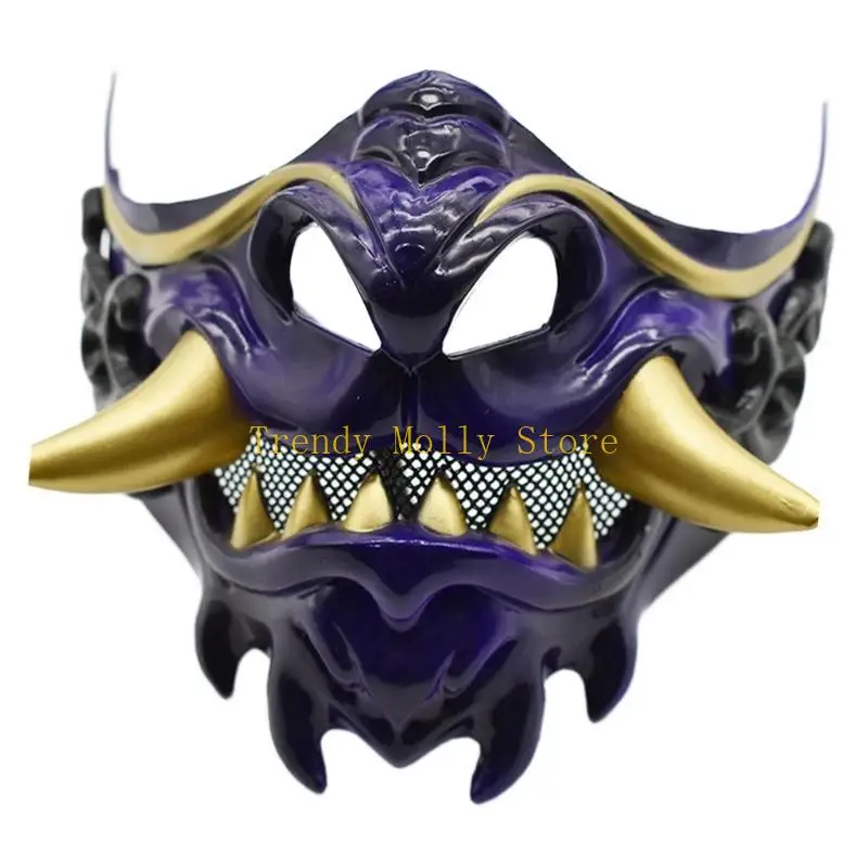 N5KB Devil Samurais Mask Masquerade Mask Halloween Cosplay Mask Half Face Mask
N5KB Devil Samurais Mask Masquerade Mask Halloween Cosplay Mask Half Face Mask