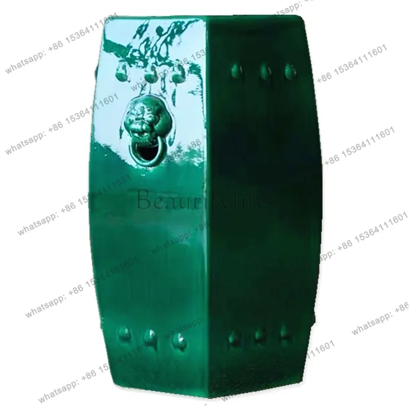 Jingdezhen new Chinese ceramic drum stool, prismatic square cool pier, classical ornament
Jingdezhen new Chinese ceramic drum stool, prismatic square cool pier, classical ornament