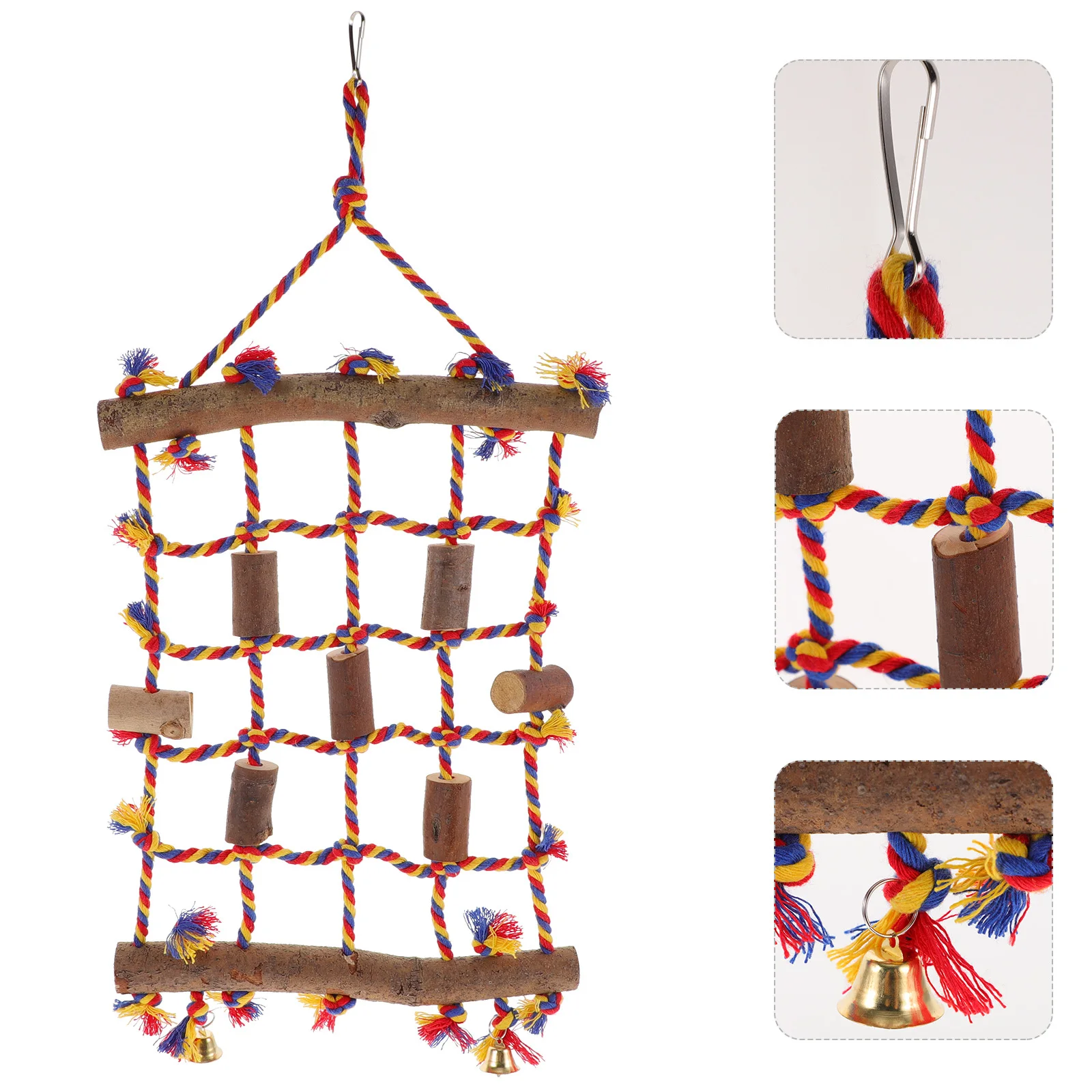 Parrot Climbing Net Hanging Bird Cage Natural Cotton Rope Net for Parakeet Conure Play Activity Chew Resistant
Parrot Climbing Net Hanging Bird Cage Natural Cotton Rope Net for Parakeet Conure Play Activity Chew Resistant