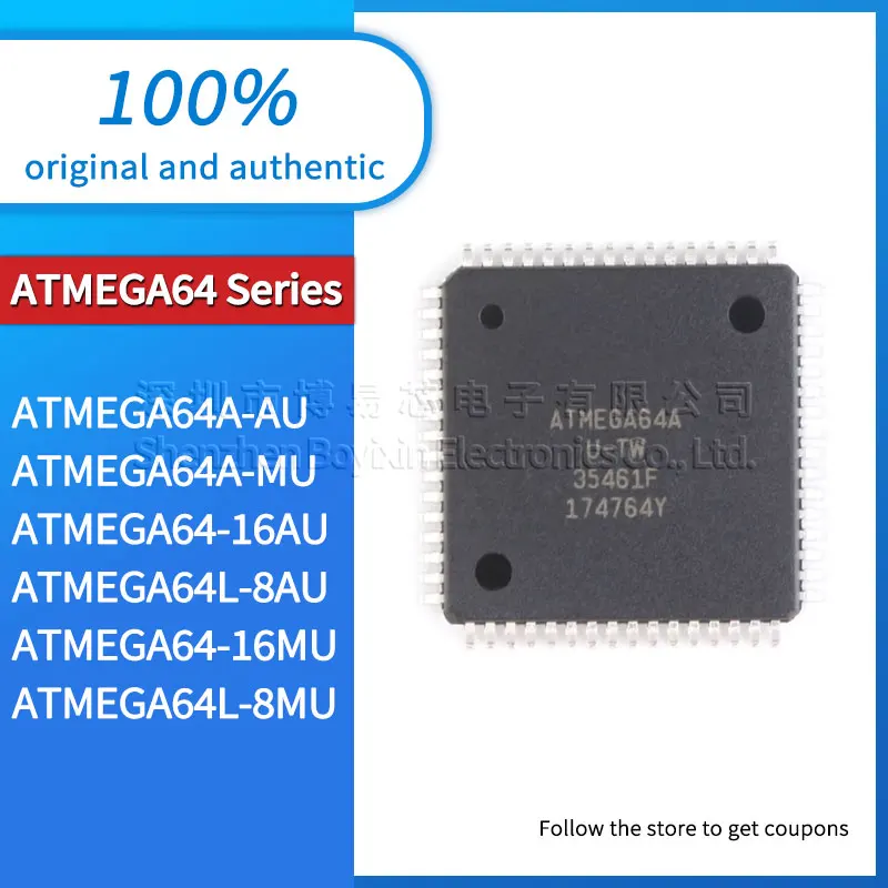 ATMEGA64A-AU ATMEGA64-16AU ATMEGA64L-8AU ATMEGA64-16MU ATMEGA64A-MU ATMEGA64L-8MU Black plastic case
ATMEGA64A-AU ATMEGA64-16AU ATMEGA64L-8AU ATMEGA64-16MU ATMEGA64A-MU ATMEGA64L-8MU Black plastic case