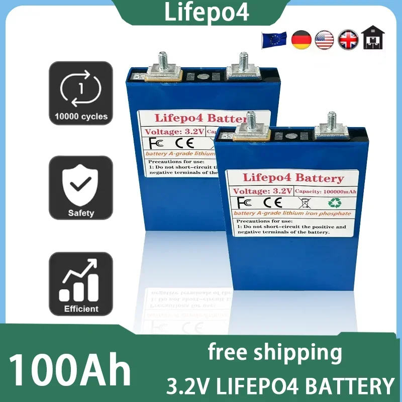 High Quality 12v Campers Golf Cart, Off-road Solar Wind Power Yacht, 3.2V 100Ah Lifepo4 Battery, A-grade Lithium Iron Phosphate
High Quality 12v Campers Golf Cart, Off-road Solar Wind Power Yacht, 3.2V 100Ah Lifepo4 Battery, A-grade Lithium Iron Phosphate