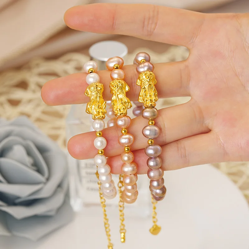 Pearl bracelet gold Pixiu freely adjustable bracelets bangle for women Wedding Christmas Gifts Jewelry Thickening Never Fade
Pearl bracelet gold Pixiu freely adjustable bracelets bangle for women Wedding Christmas Gifts Jewelry Thickening Never Fade