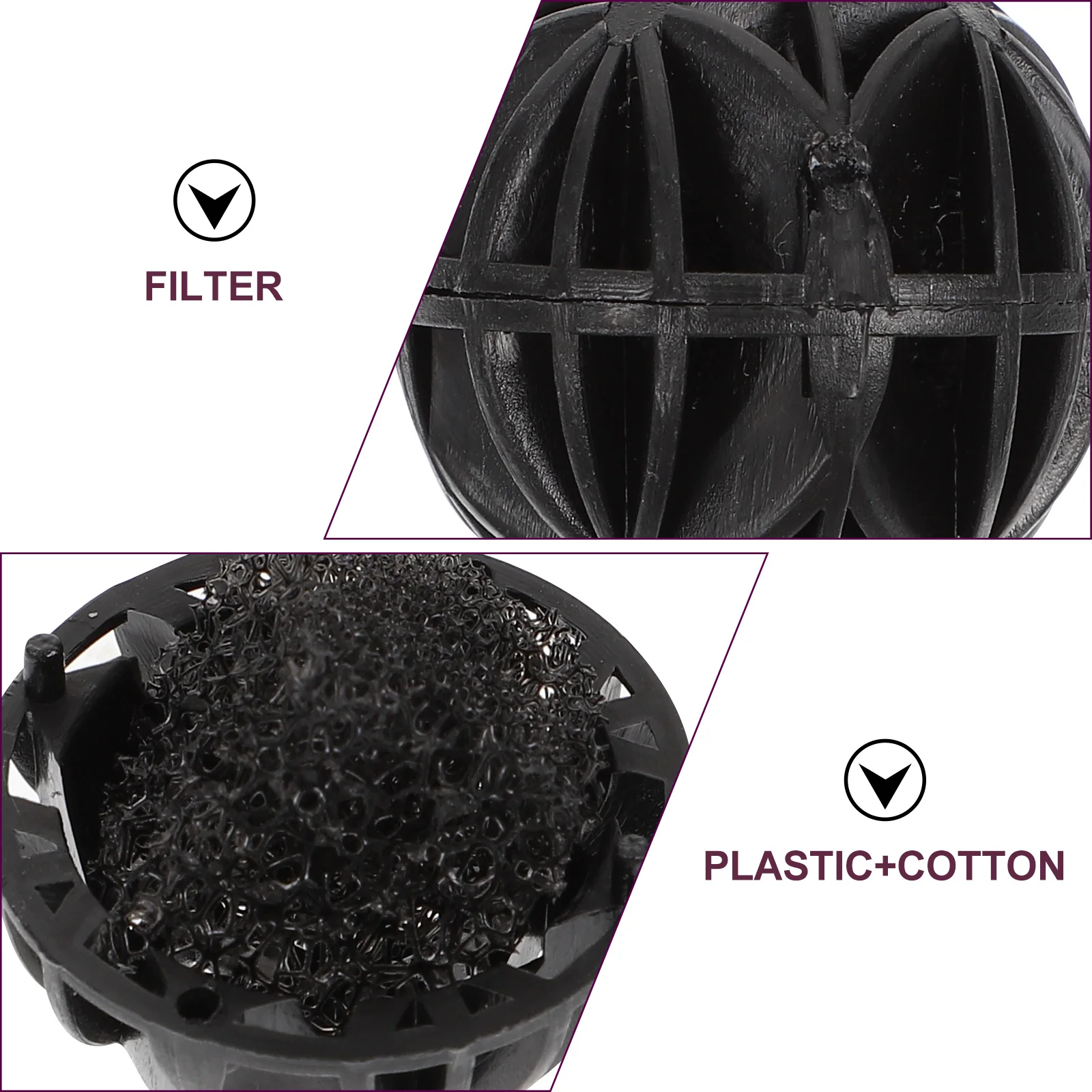 150 Pcs Filter Biosphere Filtration Material Balls Media Simple Black Pond Fish Tank
150 Pcs Filter Biosphere Filtration Material Balls Media Simple Black Pond Fish Tank