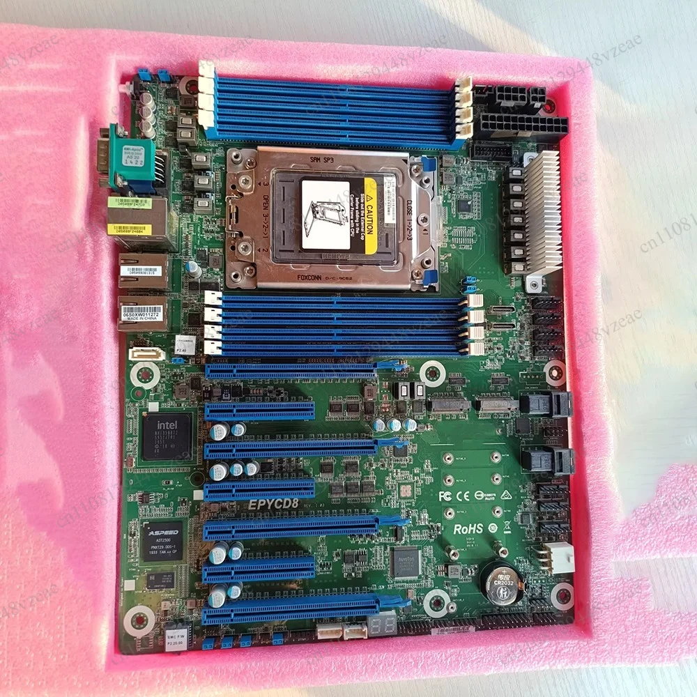 Supports EPYC 7001/7002 ATX 12'' X 9.6'' EPYCD8 Server Motherboard SP3 LGA4094
Supports EPYC 7001/7002 ATX 12'' X 9.6'' EPYCD8 Server Motherboard SP3 LGA4094