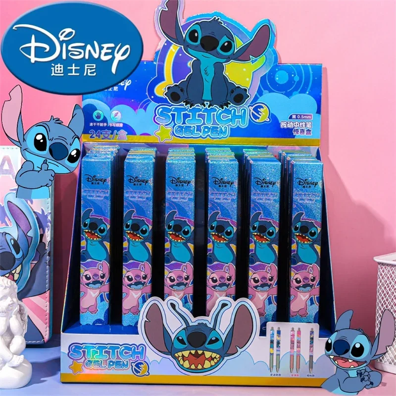0.5mm Disney Stitch Gel Pen Cartoon Sequin Signature Press-type Pens Student School Stationery Supplies for Kids Christmas Gifts
0.5mm Disney Stitch Gel Pen Cartoon Sequin Signature Press-type Pens Student School Stationery Supplies for Kids Christmas Gifts