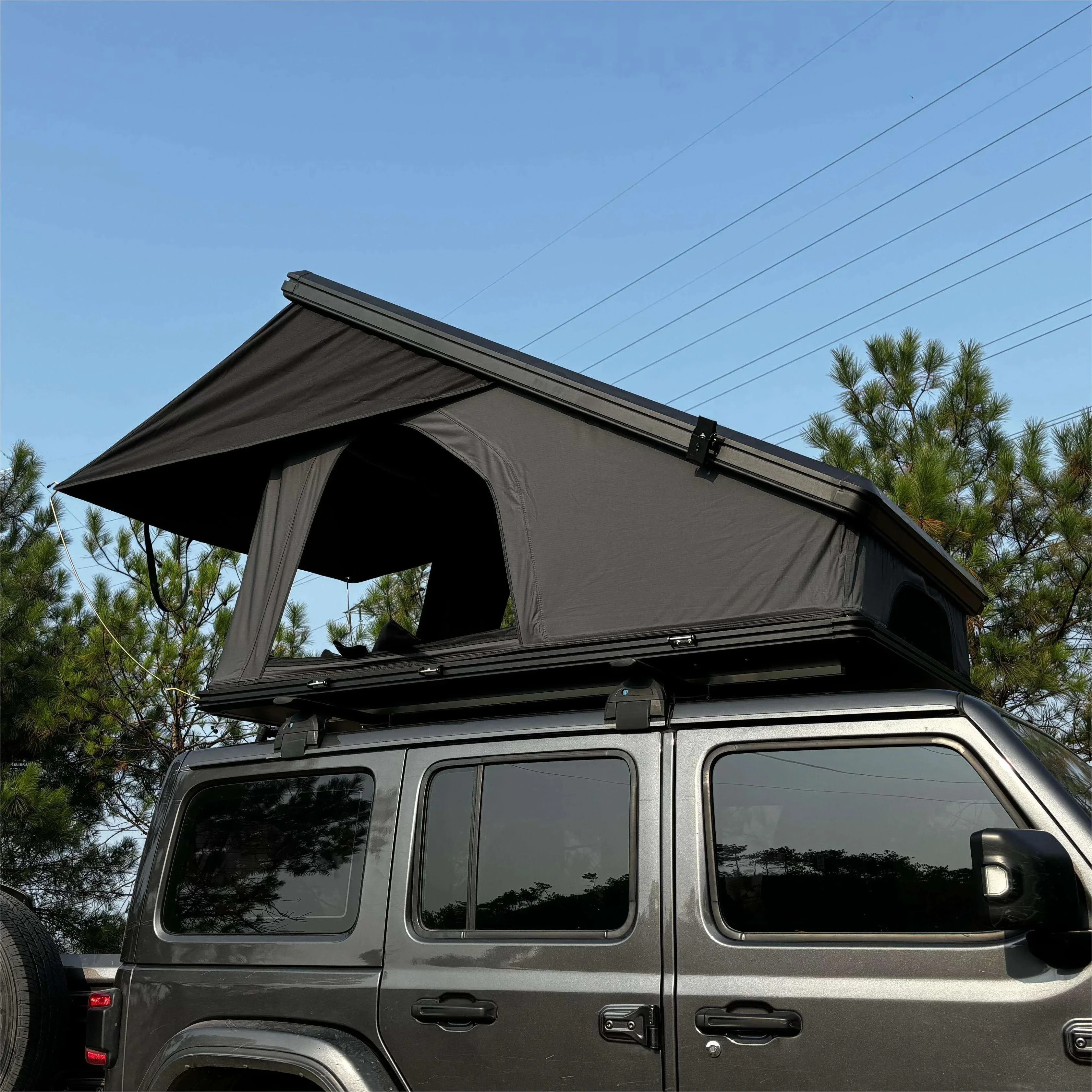Elevated Triangle Hard Shell Folding Portable Waterproof Car Roof Top Tent Bigger Space for Camping Outdoor Travel
Elevated Triangle Hard Shell Folding Portable Waterproof Car Roof Top Tent Bigger Space for Camping Outdoor Travel
