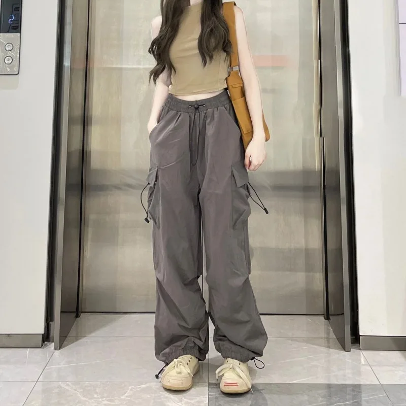 Women's Oversize Cargo Pants Spring Autumn Loose Slimming Trousers Streetwear Baggy Joggers Women Elastic Waist Casual Pants
Women's Oversize Cargo Pants Spring Autumn Loose Slimming Trousers Streetwear Baggy Joggers Women Elastic Waist Casual Pants