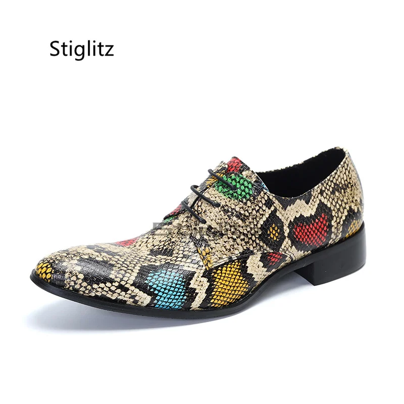 Alligator Prints Leather Shoes for Men Business Formal Dress Shoes British Retro Pointed Toe Lace-Up Men's Shoes Spring Autumn
Alligator Prints Leather Shoes for Men Business Formal Dress Shoes British Retro Pointed Toe Lace-Up Men's Shoes Spring Autumn