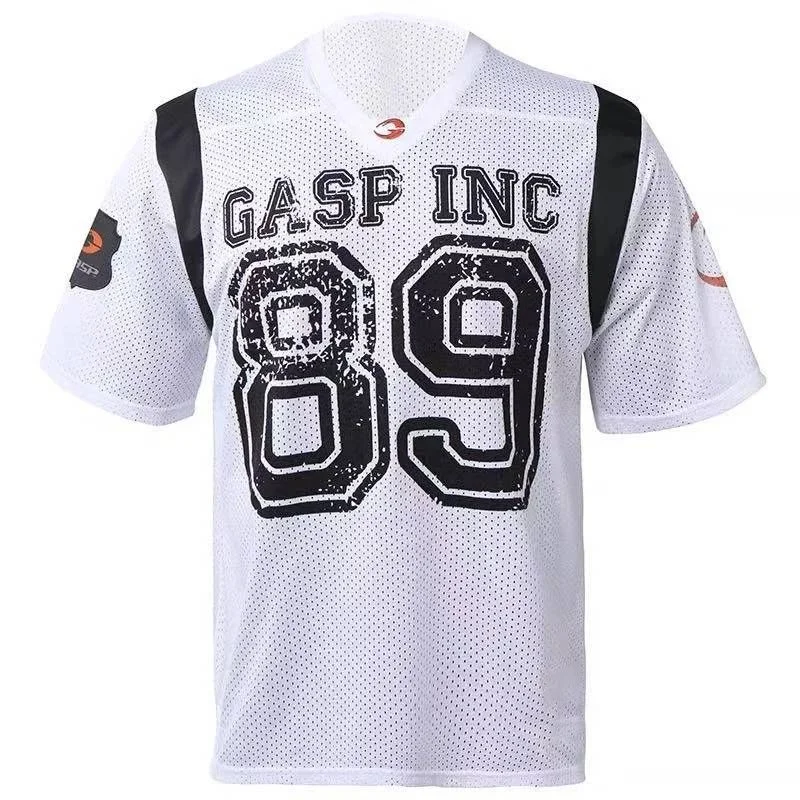 New 2025 Gas Muscle Fitness Short Sleeve Men Loose American Basketball Shirt Quick Dry Breathable Sports T-Shirt Summer MOTO
New 2025 Gas Muscle Fitness Short Sleeve Men Loose American Basketball Shirt Quick Dry Breathable Sports T-Shirt Summer MOTO