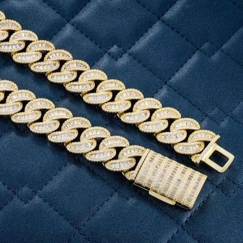 Hip Hop Franco 14mm 16mm 18mm 20mm VVS Baguette Moissanite Cuban Link Chain Large Pass Diamond Tester Italian 925 Silver GRA
Hip Hop Franco 14mm 16mm 18mm 20mm VVS Baguette Moissanite Cuban Link Chain Large Pass Diamond Tester Italian 925 Silver GRA