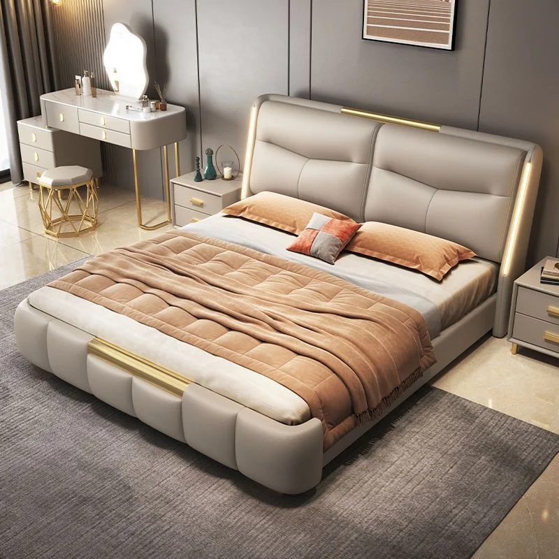 #For luxury Italian bedding furniture bedroom high quality leather king bed modern design classic soft bed with storage
#For luxury Italian bedding furniture bedroom high quality leather king bed modern design classic soft bed with storage