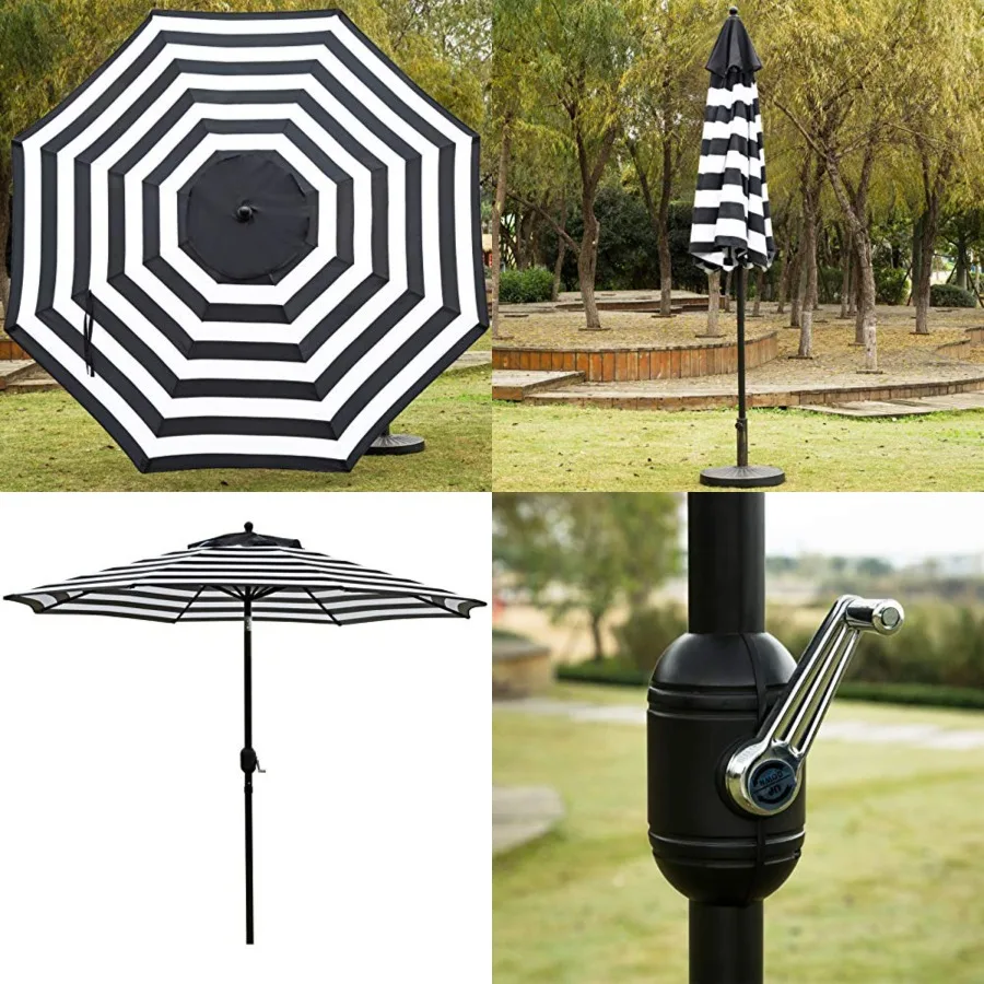 9' Patio Umbrella Outdoor Table Umbrella with 8 Sturdy Ribs
9' Patio Umbrella Outdoor Table Umbrella with 8 Sturdy Ribs