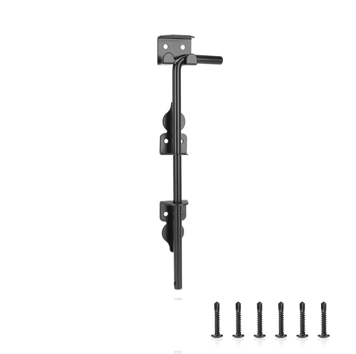 18-Inch Heavy Duty Gate Cane Bolt For Wooden Fence Gates Garden Patio Outdoor Metal Latch Lock Hardware Ground Rod
18-Inch Heavy Duty Gate Cane Bolt For Wooden Fence Gates Garden Patio Outdoor Metal Latch Lock Hardware Ground Rod