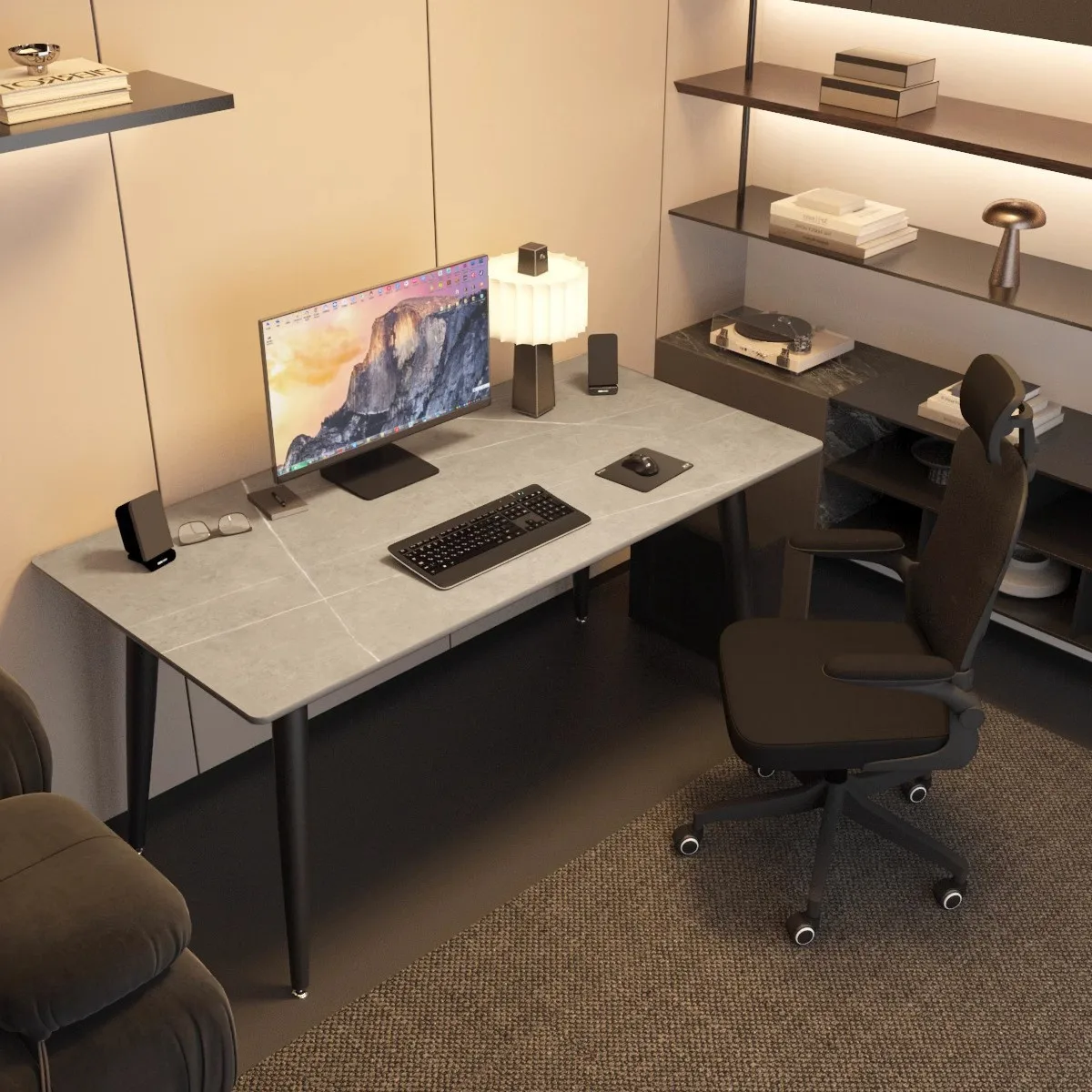 Slate computer desk Desktop desk Modern simple bedroom Home writing table Desk Rectangle e-sports table
Slate computer desk Desktop desk Modern simple bedroom Home writing table Desk Rectangle e-sports table