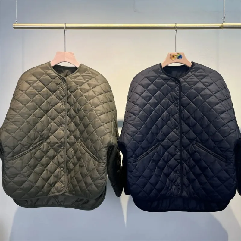 High-end Women's Clothing Rhombus Loose Round Neck Jacket Winter Women Parkas
High-end Women's Clothing Rhombus Loose Round Neck Jacket Winter Women Parkas