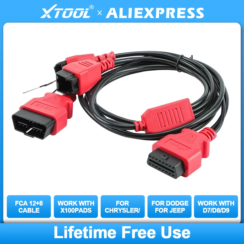 Hot Sale XTOOL FCA 12+8 Connector Cable Adapter For Auto Scanner Connector For Chrysler For Dodge FCA 12+8 Work With X100Pad3
Hot Sale XTOOL FCA 12+8 Connector Cable Adapter For Auto Scanner Connector For Chrysler For Dodge FCA 12+8 Work With X100Pad3