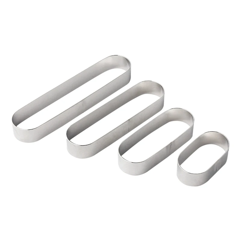 AA21-Stainless Steel Mousse Ring Mold, Long Oval Tiramisu Baking Mold, Mini Cookie Cutters For Cakes, Pies, Desserts
AA21-Stainless Steel Mousse Ring Mold, Long Oval Tiramisu Baking Mold, Mini Cookie Cutters For Cakes, Pies, Desserts