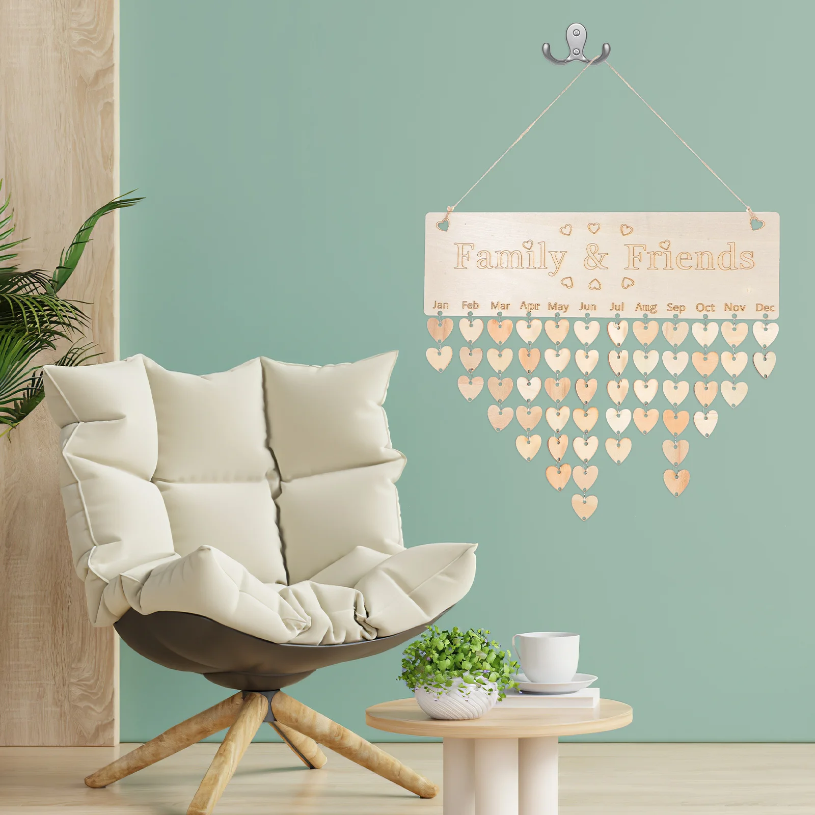 1Set Creative Wooden Birthday Calendar Kit with Movable Tags Family Reminder Board for Wall Hanging Decor in Kitchen Living Room
1Set Creative Wooden Birthday Calendar Kit with Movable Tags Family Reminder Board for Wall Hanging Decor in Kitchen Living Room