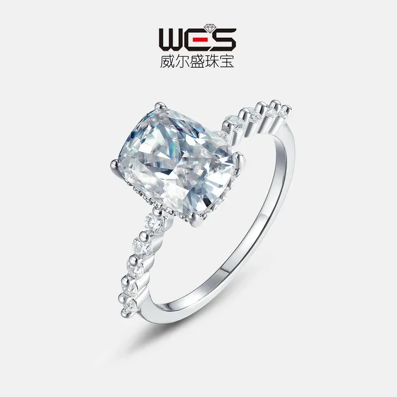 Кольцо с крупным квадратным муассанитом из золота 18 карат, инкрустированное цветными камнями, платина PT950, муассанит цвета D, обручальное кольцо
Кольцо с крупным квадратным муассанитом из золота 18 карат, инкрустированное цветными камнями, платина PT950, муассанит цвета D, обручальное кольцо