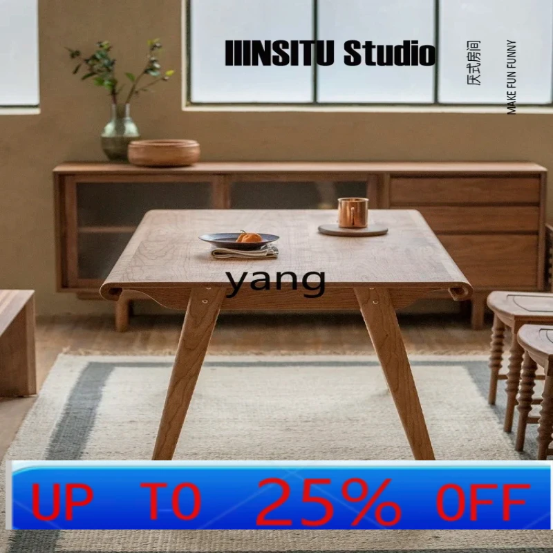 LH solid wood dining table dining table retro matte long table wabi sabi original wood design
LH solid wood dining table dining table retro matte long table wabi sabi original wood design