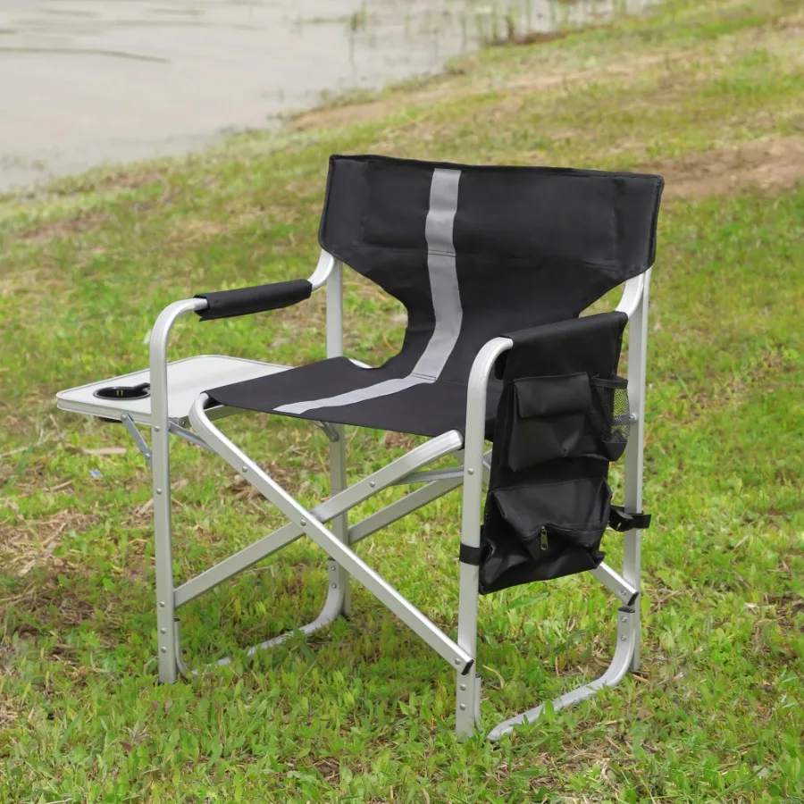 Padded Folding Outdoor Chair with Side Table Storage Pockets Lightweight Oversized Director's Chair for Indoor Outdoor Camping
Padded Folding Outdoor Chair with Side Table Storage Pockets Lightweight Oversized Director's Chair for Indoor Outdoor Camping