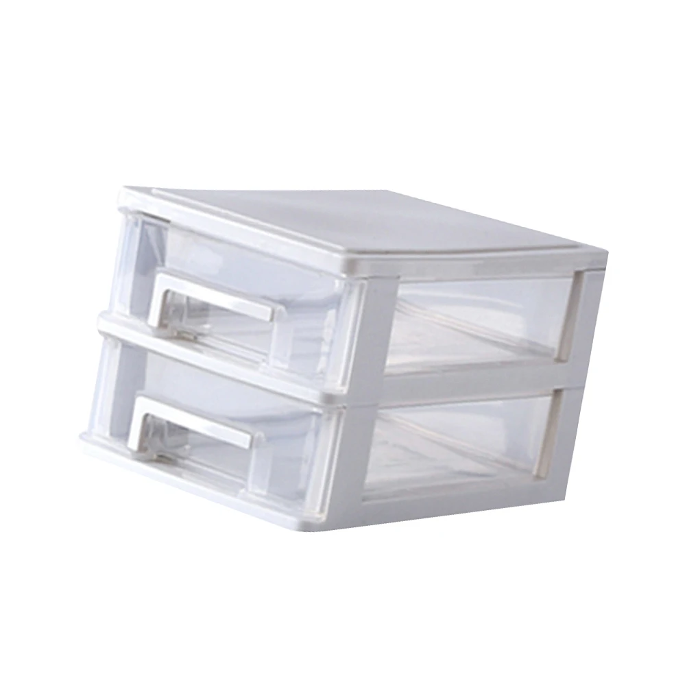 Two Layer Drawer Type Storage Box Transparent White Compact Desktop Organizer for Small Sundries and Jewelry Plastic
Two Layer Drawer Type Storage Box Transparent White Compact Desktop Organizer for Small Sundries and Jewelry Plastic