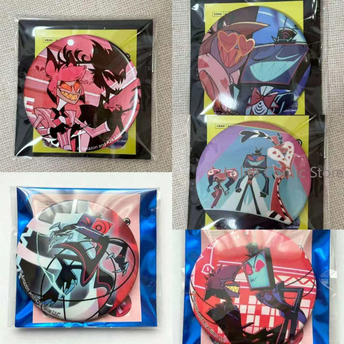 Anime Hazbin Hotel Alastor Vox Velvet Black Balloon Series Tin Badge Brooch Decor Fan Collection Birthday Gift Cosplay
Anime Hazbin Hotel Alastor Vox Velvet Black Balloon Series Tin Badge Brooch Decor Fan Collection Birthday Gift Cosplay