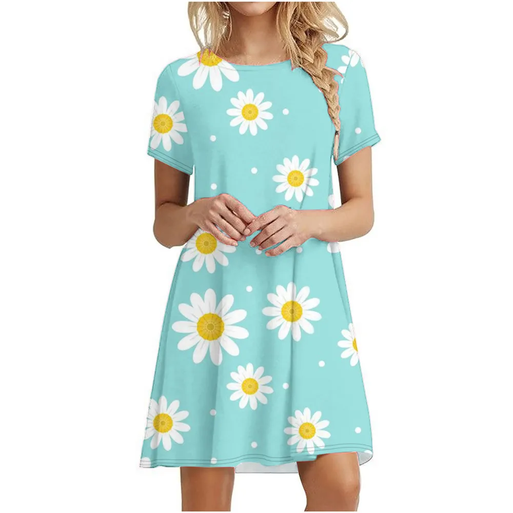 2022 Floral Ladies Print Short Dress Women Elegant Retro Short Sleeve Mini Chrysanthemum Dress Fashion Casual Summer Dress
2022 Floral Ladies Print Short Dress Women Elegant Retro Short Sleeve Mini Chrysanthemum Dress Fashion Casual Summer Dress