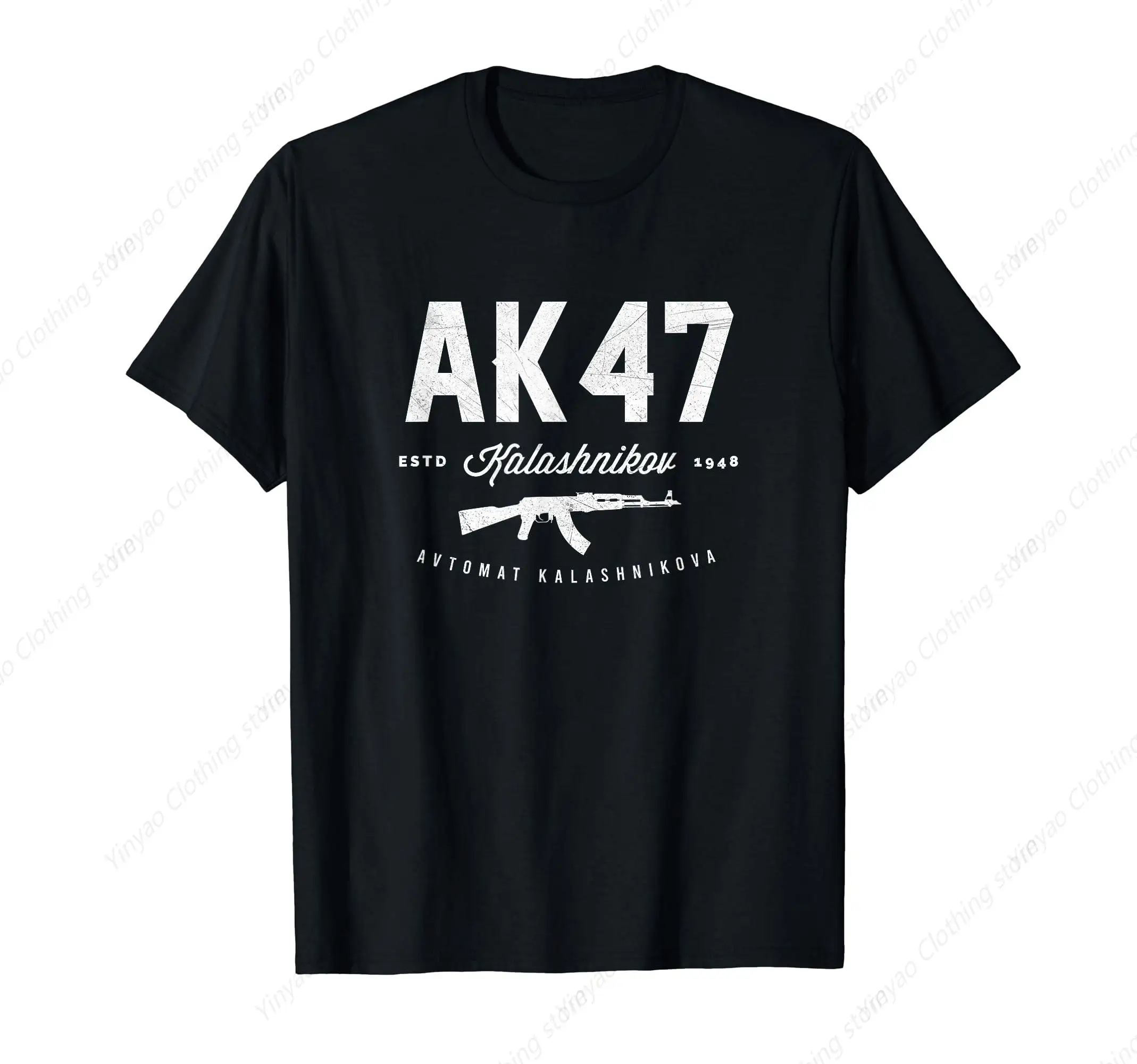 Kalashnikov AK-47 Weapon Pattern T-shirt Russian Soviet Union CCCP Gun Enthusiast Soviet Union T-shirt Cotton Black
Kalashnikov AK-47 Weapon Pattern T-shirt Russian Soviet Union CCCP Gun Enthusiast Soviet Union T-shirt Cotton Black