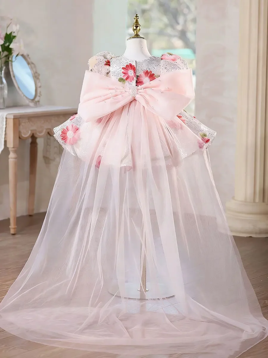 Custom Puff Sleeve Sequin Floral Flower Girl Dress Wedding Pageant Gown For Kids Girls Birthday Party Formal Special Occasion
Custom Puff Sleeve Sequin Floral Flower Girl Dress Wedding Pageant Gown For Kids Girls Birthday Party Formal Special Occasion