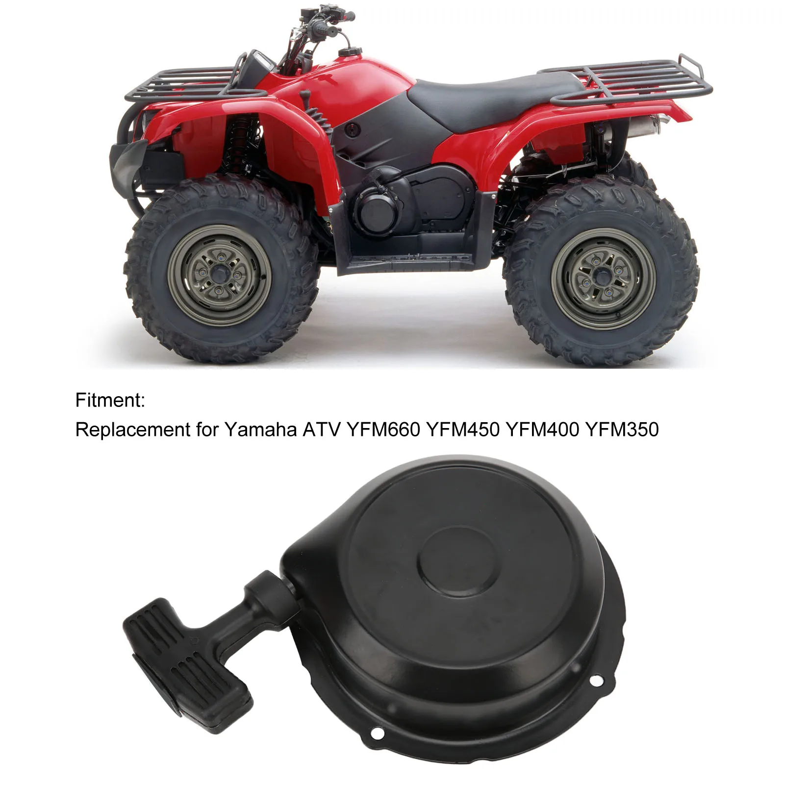 Motorcycle Accessory Recoil Pull Starter Replacement for Yamaha ATV YFM660 YFM450 YFM400 YFM350 5GH‑15710‑00‑00 Pull Start
Motorcycle Accessory Recoil Pull Starter Replacement for Yamaha ATV YFM660 YFM450 YFM400 YFM350 5GH‑15710‑00‑00 Pull Start