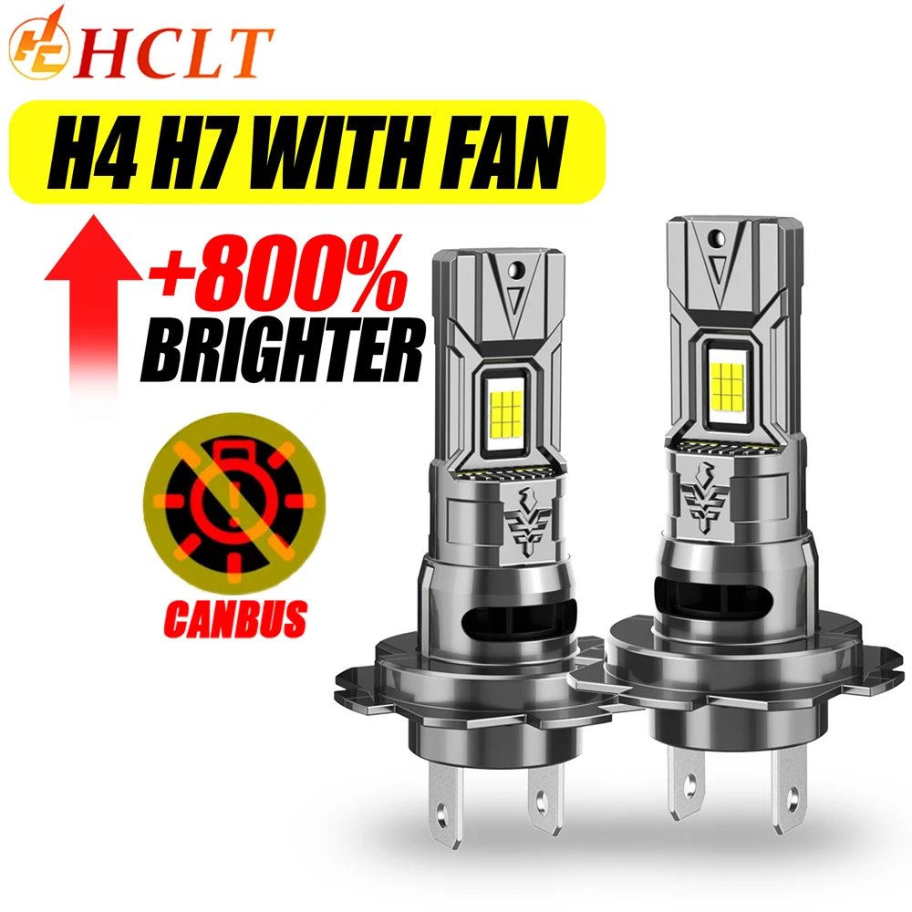New H4 H7 LED CANBUS Headlight 1000000LM Super Bright Plug & Play Led Lights With Fan 6000K Hi/Lo Beam Motorbike Headlamp 6000K
New H4 H7 LED CANBUS Headlight 1000000LM Super Bright Plug & Play Led Lights With Fan 6000K Hi/Lo Beam Motorbike Headlamp 6000K