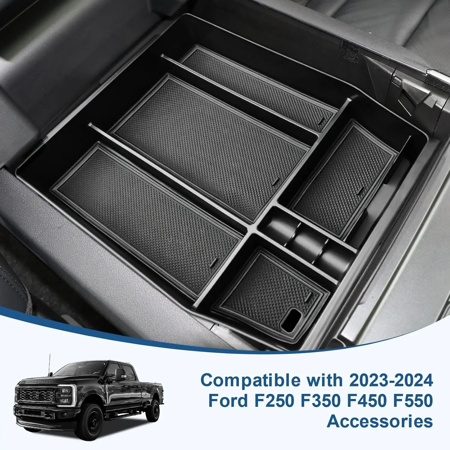 For Ford F150 2021-2023 Accessories (40/Console/40 Front-Seats ONLY) Center Console Organizer Tray Storage Armrest Insert Box
For Ford F150 2021-2023 Accessories (40/Console/40 Front-Seats ONLY) Center Console Organizer Tray Storage Armrest Insert Box