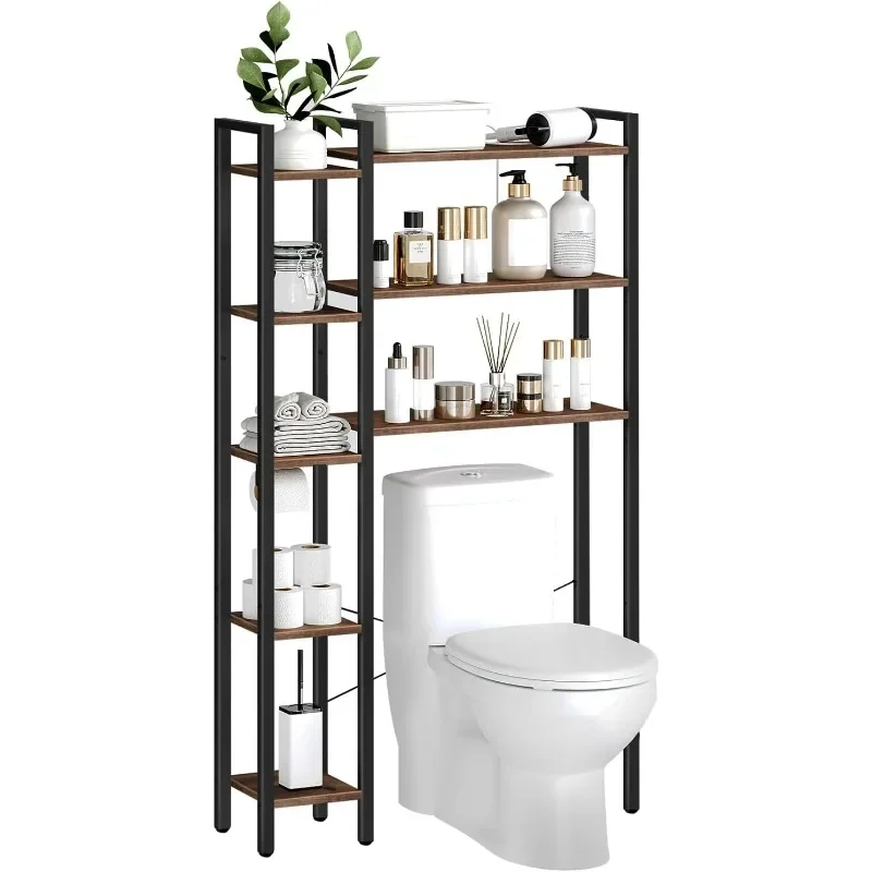 Over-The-Toilet Storage, 8-Tier Bathroom Organizer Over Toilet with Toilet Paper Holder, Freestanding Space Saver, Side Storage
Over-The-Toilet Storage, 8-Tier Bathroom Organizer Over Toilet with Toilet Paper Holder, Freestanding Space Saver, Side Storage