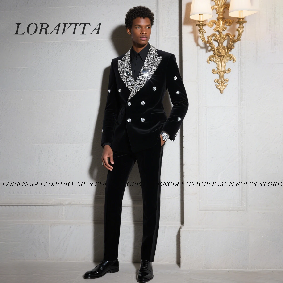 Customized Luxury Crystal Ornament Men Suit 2 Pieces Sets Groom Male Blazers Wedding Tuxedos Handsome Slim Fit Ropa hombre
Customized Luxury Crystal Ornament Men Suit 2 Pieces Sets Groom Male Blazers Wedding Tuxedos Handsome Slim Fit Ropa hombre