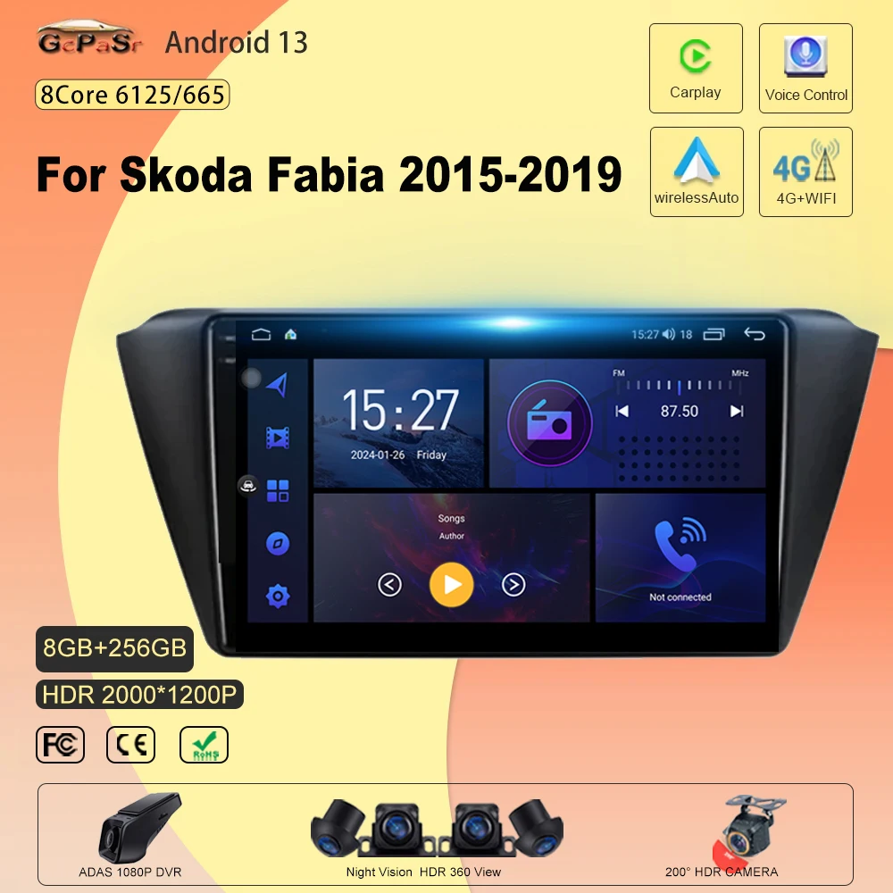 Android 13 для Skoda Fabia 2015-2019, умная система, 8 ядер, GPS, мультимедийный плеер, навигация, автомагнитола, Dvd, стандартный Wi-Fi, BT, 2din, DVD
Android 13 для Skoda Fabia 2015-2019, умная система, 8 ядер, GPS, мультимедийный плеер, навигация, автомагнитола, Dvd, стандартный Wi-Fi, BT, 2din, DVD