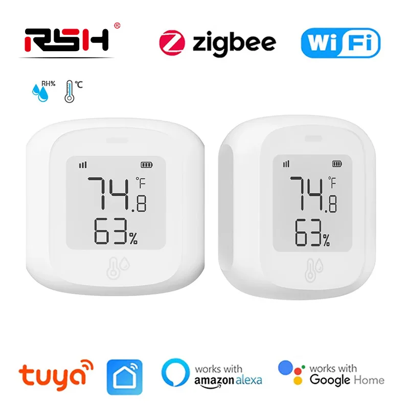 Умный датчик температуры и влажности Tuya, комнатный гигрометр Zigbee, голосовое управление, работа с Alexa Google Home
Умный датчик температуры и влажности Tuya, комнатный гигрометр Zigbee, голосовое управление, работа с Alexa Google Home
