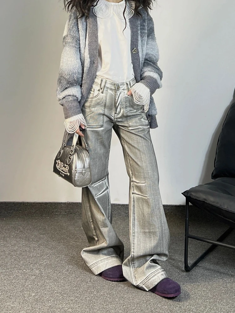 Woman Jeans Denim Pants Office Lady Unisex Kpop New Trend Tide Chic Korean Elegant Striped Pockets Floor-Length Wide Leg
Woman Jeans Denim Pants Office Lady Unisex Kpop New Trend Tide Chic Korean Elegant Striped Pockets Floor-Length Wide Leg