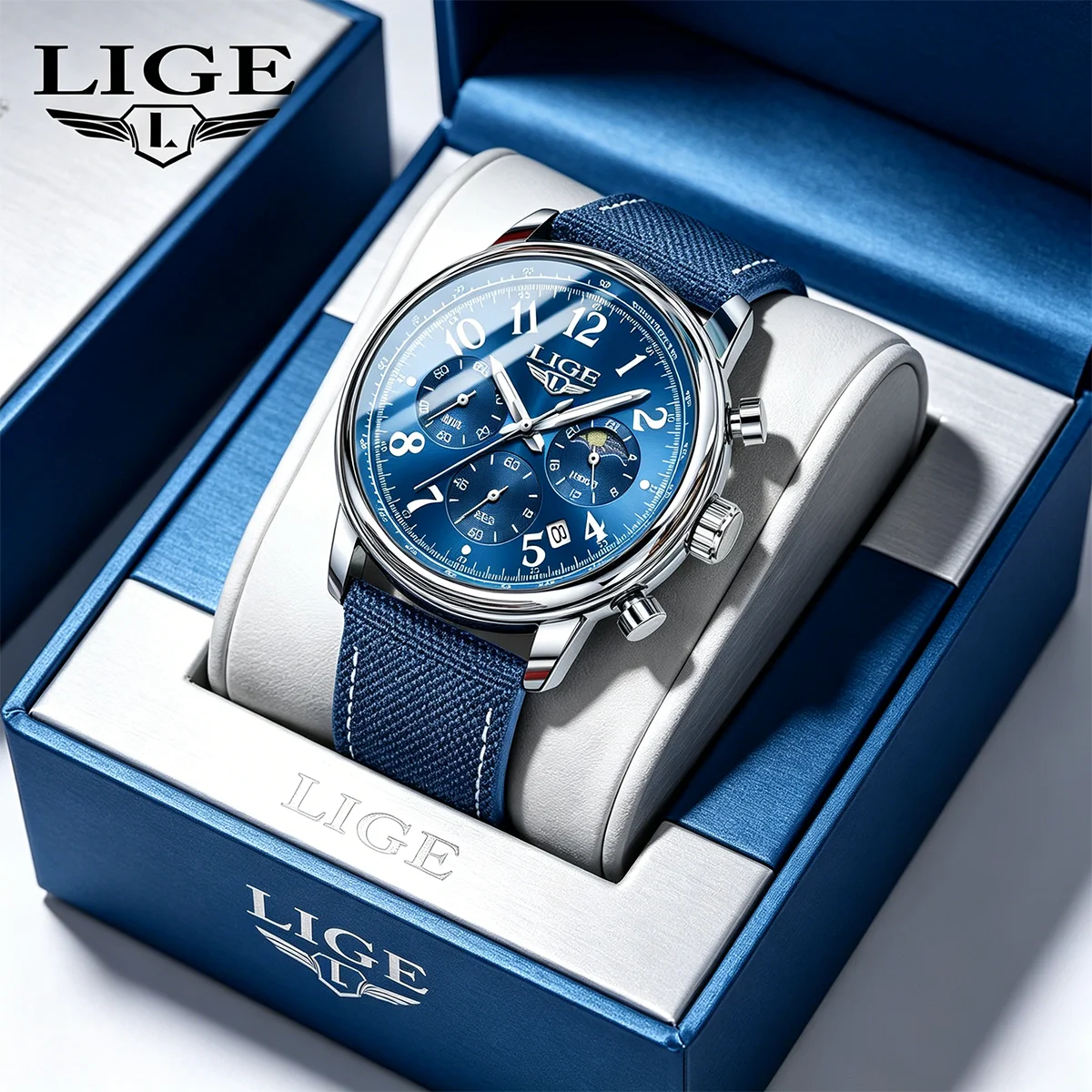 LIGE 2026 New Luxury Men's Watches Military Waterproof Luminous Chronograph Nylon Leather Date Man Wristwatch Quartz Men Watch
LIGE 2026 New Luxury Men's Watches Military Waterproof Luminous Chronograph Nylon Leather Date Man Wristwatch Quartz Men Watch