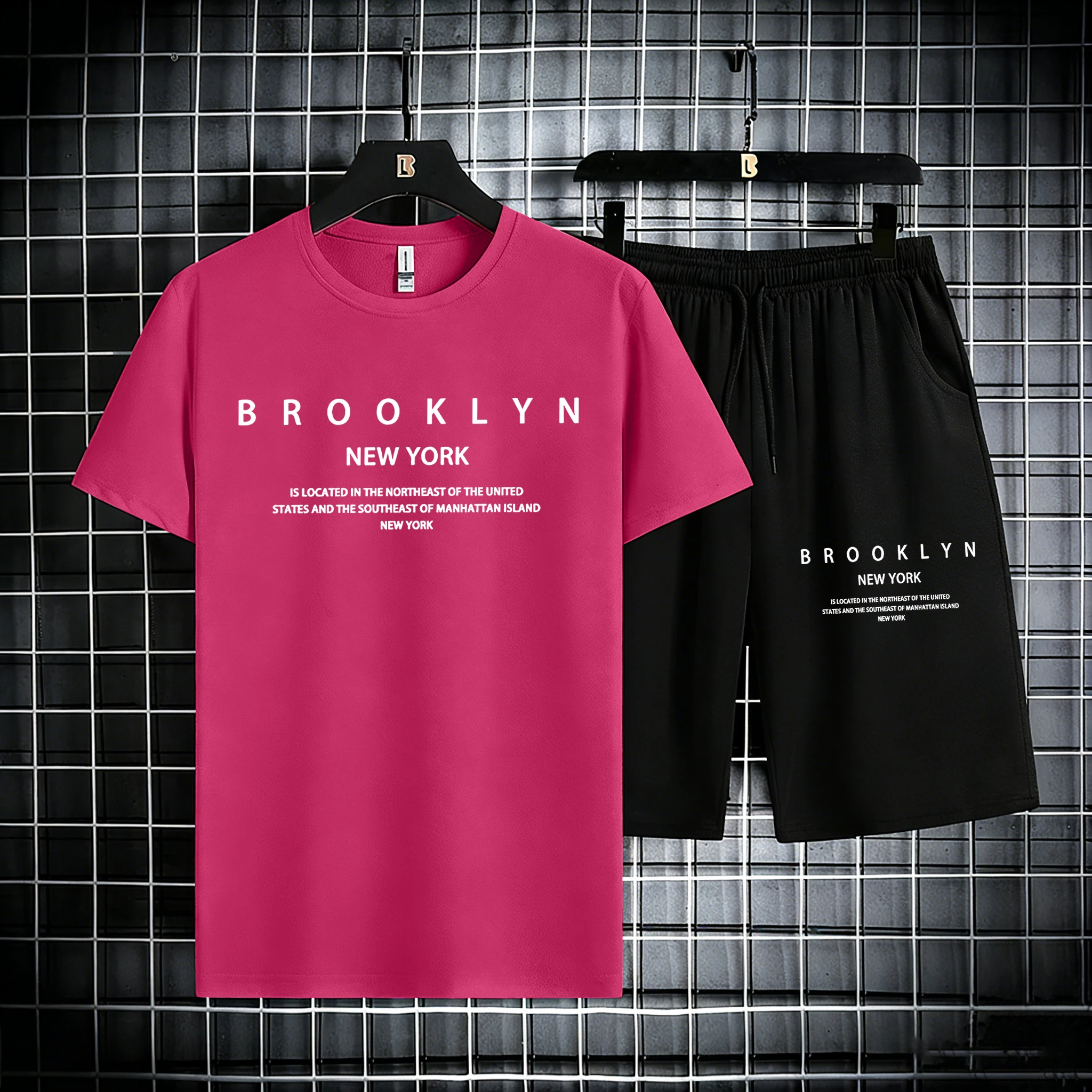 Brooklyn New York Letter Print Man Cotton Summer Breathable Tops Sets Comfortable Simple T Shirt Jogging Basics Sportpants
Brooklyn New York Letter Print Man Cotton Summer Breathable Tops Sets Comfortable Simple T Shirt Jogging Basics Sportpants