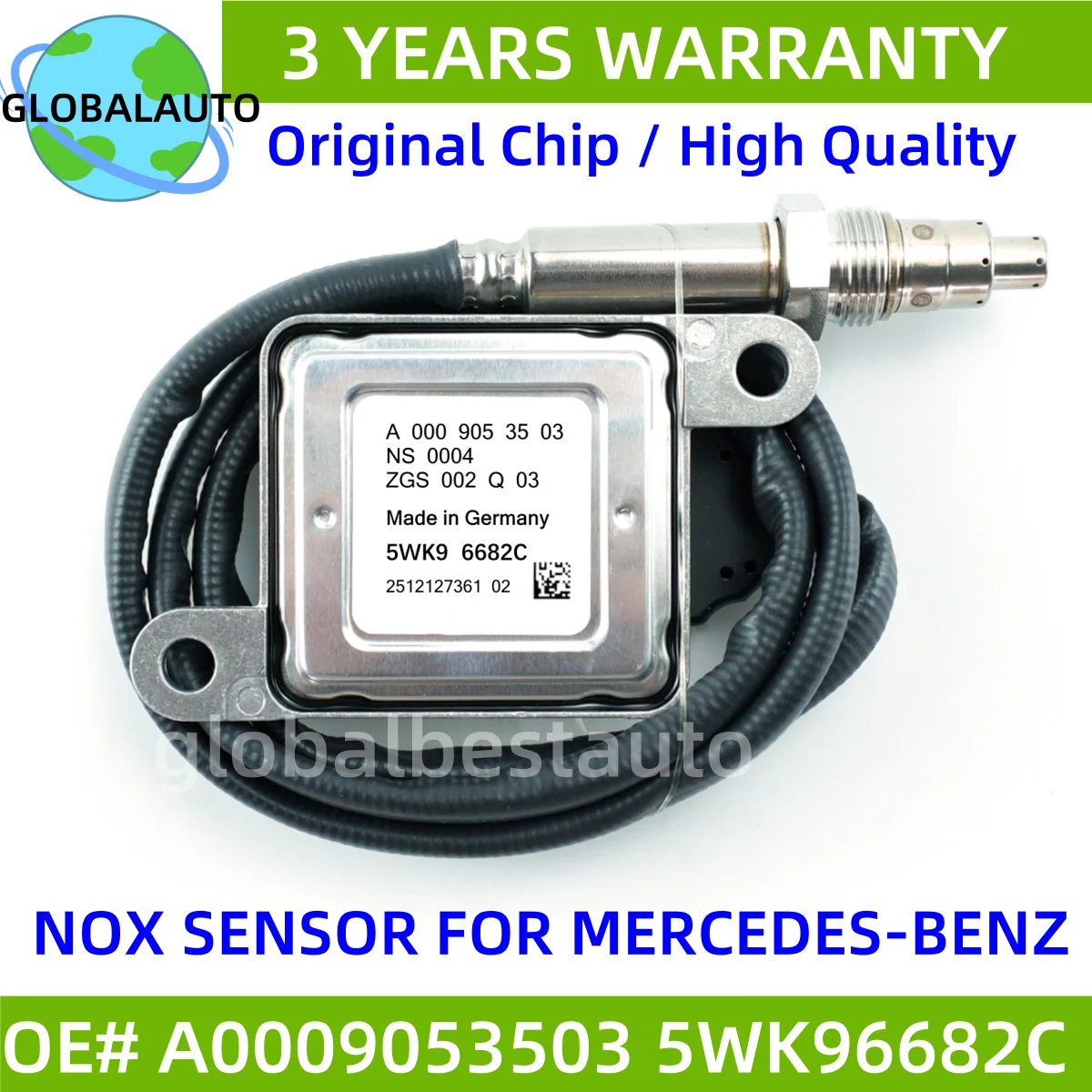 NEW Chips forNGK Probe A0009053503 5WK96682C NOX Nitrogen Oxygen Sensor For Mercedes Benz C-Class W205 C180 C220 C250
NEW Chips forNGK Probe A0009053503 5WK96682C NOX Nitrogen Oxygen Sensor For Mercedes Benz C-Class W205 C180 C220 C250