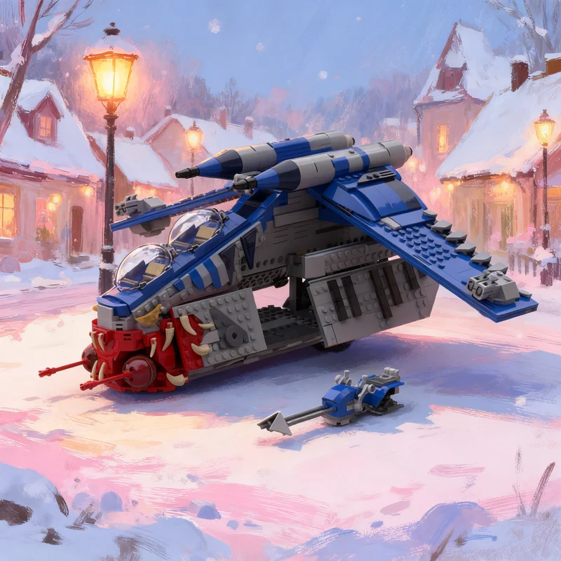 1148pcs MOC Muunilinst 10 LAAT Gunship Star Battle Model Building Blocks Architecture Toys Christmas Gifts Education Kids Idea
1148pcs MOC Muunilinst 10 LAAT Gunship Star Battle Model Building Blocks Architecture Toys Christmas Gifts Education Kids Idea