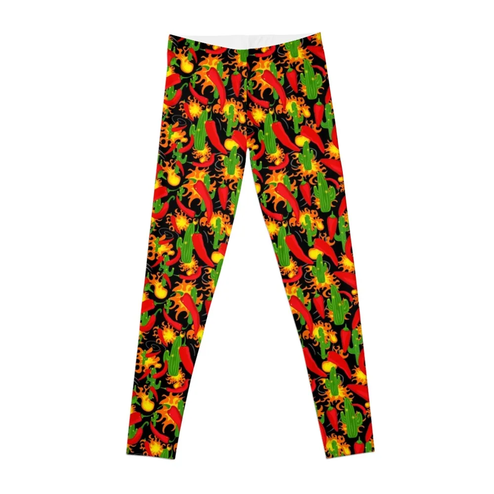 Chilli Peppers, Cactus and Flames Cartoon Pattern Leggings high waist Womens Leggings
Chilli Peppers, Cactus and Flames Cartoon Pattern Leggings high waist Womens Leggings