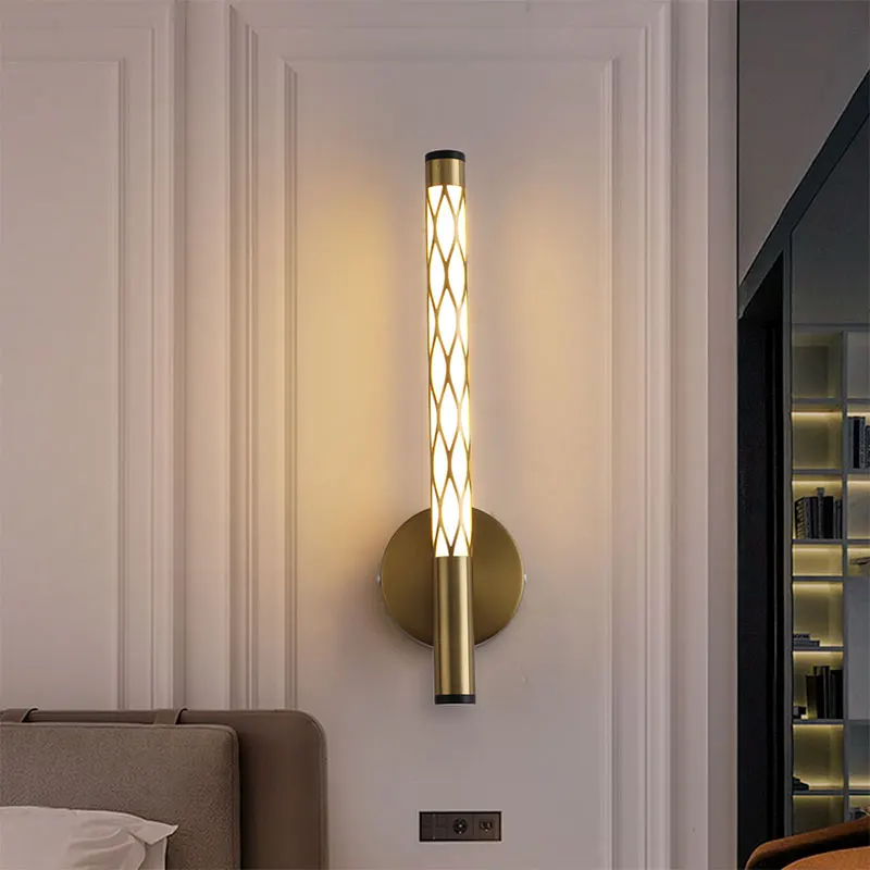 Modern Interior Wall Lamp Bedroom Bedside Living Room Sofa Background Hollowed-Out Led Golden Nordic Home Decorative Wall Sconce
Modern Interior Wall Lamp Bedroom Bedside Living Room Sofa Background Hollowed-Out Led Golden Nordic Home Decorative Wall Sconce