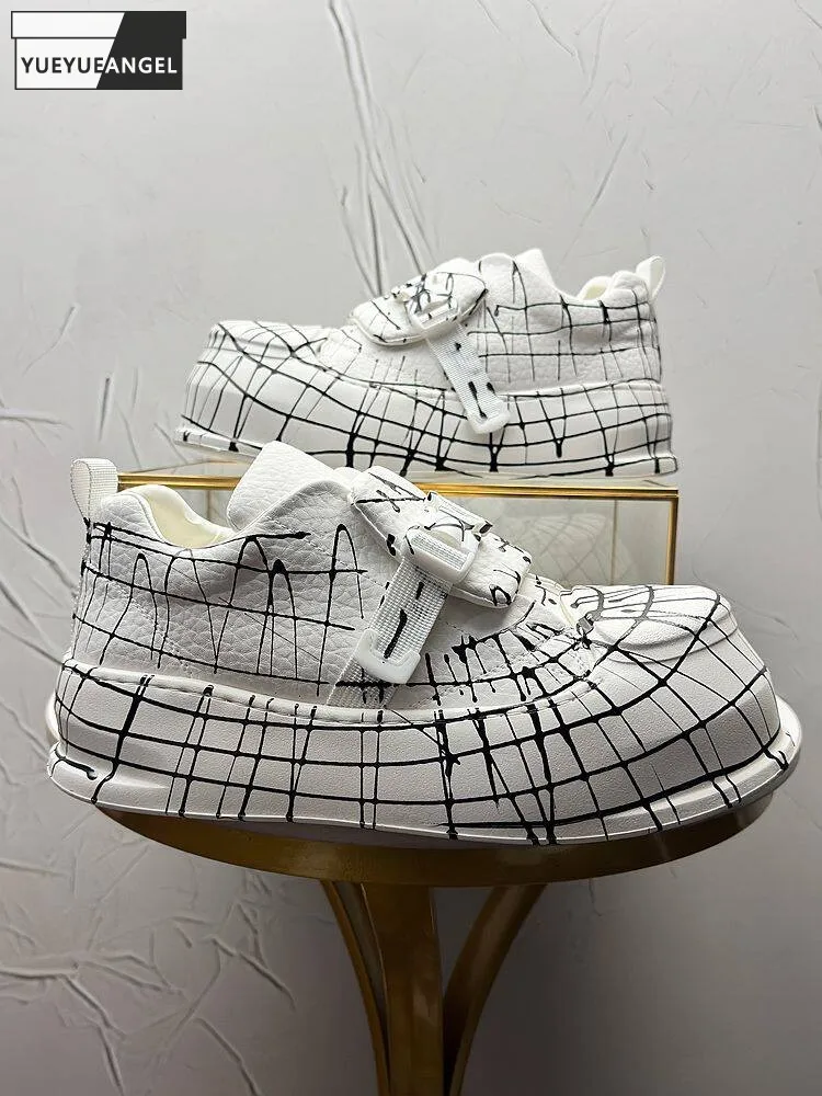Spring Summer Mens Breathable Round Toe Casual Sneakers Shoes Genuine Leather Mixed Color Thick Platform Male Skateboard Shoes
Spring Summer Mens Breathable Round Toe Casual Sneakers Shoes Genuine Leather Mixed Color Thick Platform Male Skateboard Shoes
