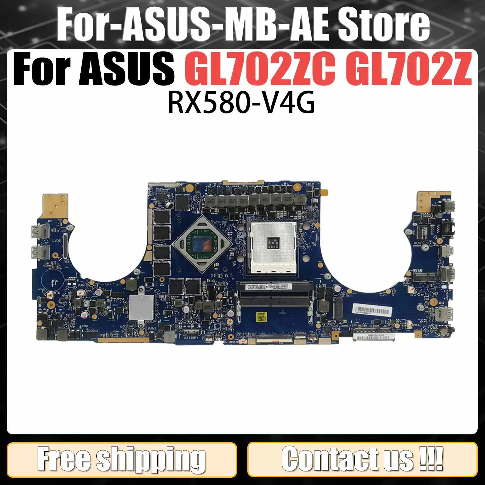 GL702Z материнская плата для ноутбука ASUS ROG GL702ZC GL702Z материнская плата ноутбука основная плата 100% тест ОК RX580
GL702Z материнская плата для ноутбука ASUS ROG GL702ZC GL702Z материнская плата ноутбука основная плата 100% тест ОК RX580