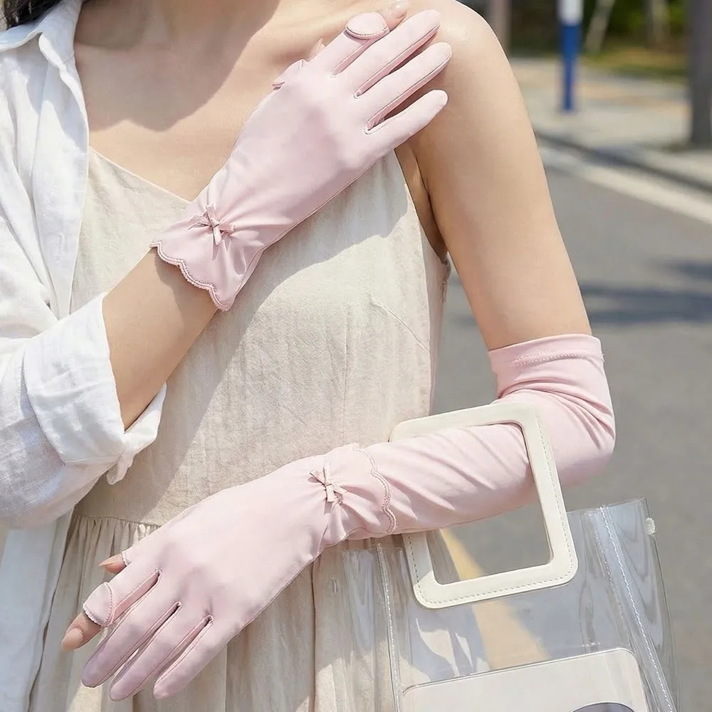 Sun Protection Women Sunscreen Gloves Anti-UV Thin Ice Silk Riding Gloves Quick-Dry Breathable Summer Driving Mittens Driving
Sun Protection Women Sunscreen Gloves Anti-UV Thin Ice Silk Riding Gloves Quick-Dry Breathable Summer Driving Mittens Driving
