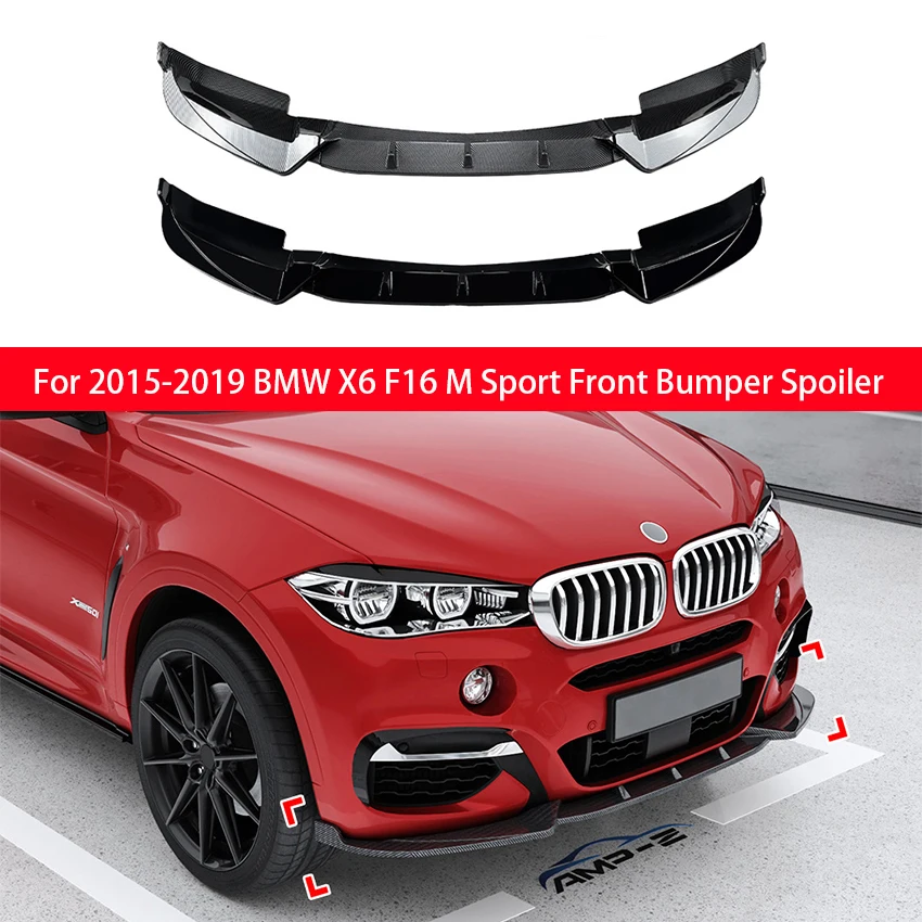 For BMW 2015-2019 X6 F16 M Sport Spoiler Bumper Guard Protector Accessories Car Front Bumper Lip Splitter Diffuser Body Kit
For BMW 2015-2019 X6 F16 M Sport Spoiler Bumper Guard Protector Accessories Car Front Bumper Lip Splitter Diffuser Body Kit