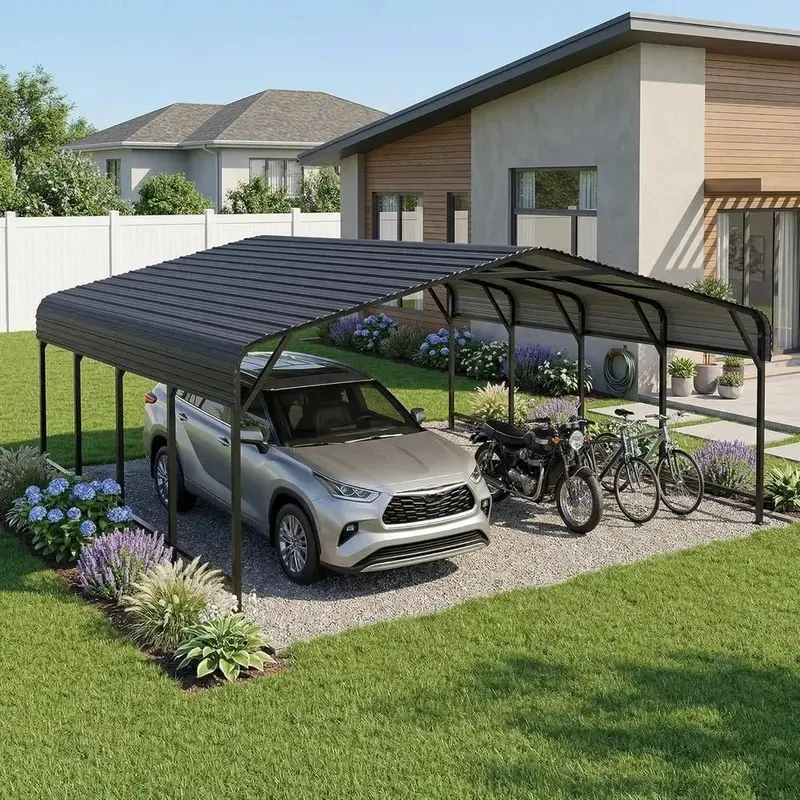 20x20ft Heavy Duty Galvanized Metal Carport Outdoor Shelter Boats Trucks
20x20ft Heavy Duty Galvanized Metal Carport Outdoor Shelter Boats Trucks